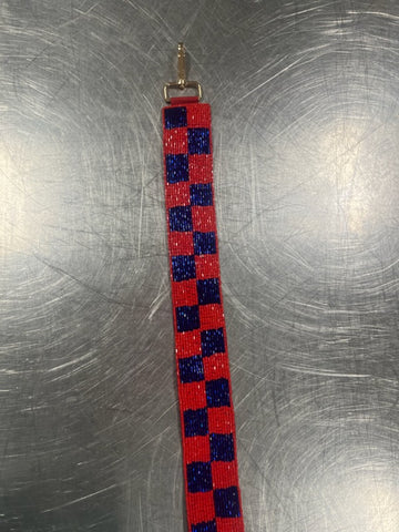 Checkered Red/Blue Strap