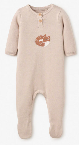 Knit Fox Footed Jumpsuit - Baby Parker