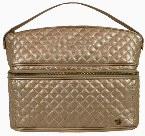 Stylist Travel Bag- Gold Quilted
