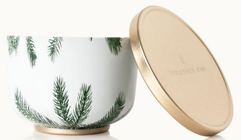 Frasier Fir Candle Tin with Gold Lid