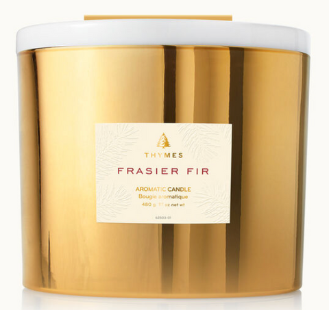 Frasier Fir Gold 3-Wick Candle