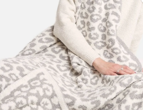 Grey Cheetah Blanket