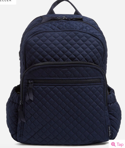 Blue Campus Backpack- Navy
