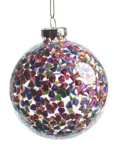 Multicolor Sequin Ornament- 4.75"