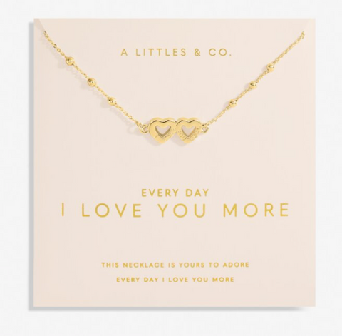 Forever Yours 'Everyday I Love You More' Necklace In Gold-Tone Plating