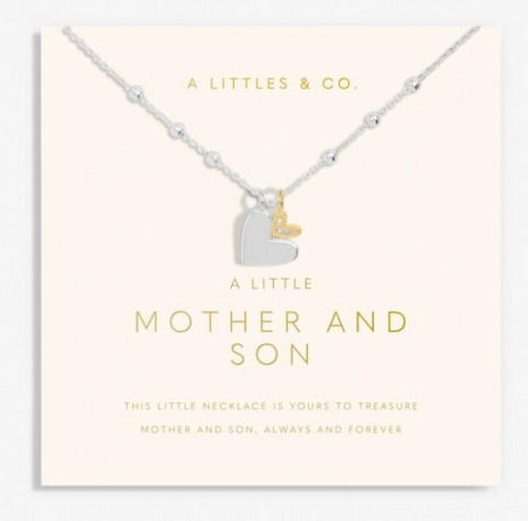 Mother's Day A Little 'Mother And Son' Necklace In Silver Plating