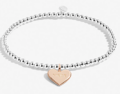 Children's A Little 'Fabulous Niece' Bracelet In Silver Plating And Rose Gold-Tone Plating
