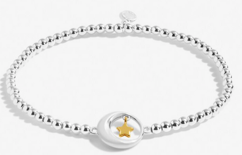 Children's A Little 'Shoot For The Moon And Land Among The Stars' Bracelet In Silver Plating And Gold-Tone Plating