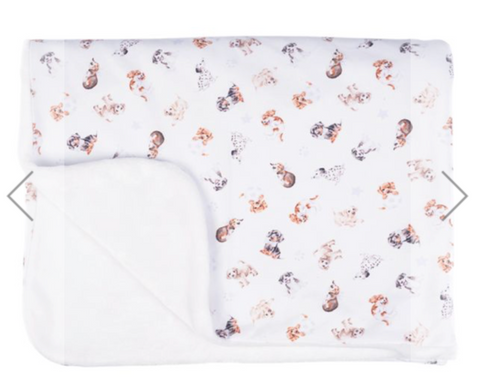 'LITTLE PAWS' DOG BABY BLANKET