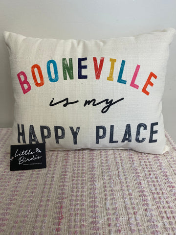 Booneville is My Happy Place Pillow