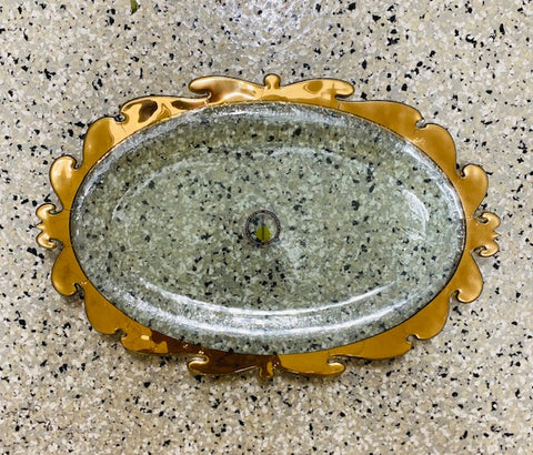 18"x11" Oval Platter w/ Scalloped Platter