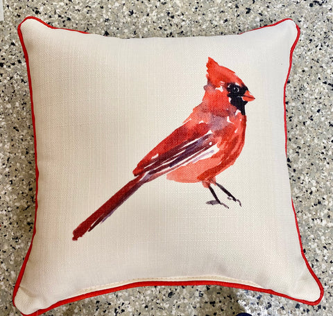 Red Bird Pillow