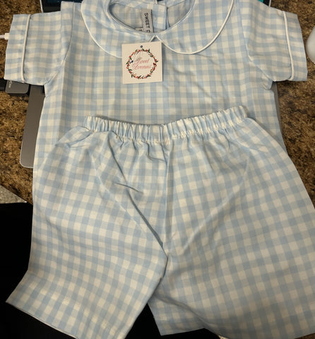 Blue Gingham Outfit