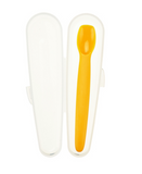 Mango Silicone Baby Spoon with Travel Case
