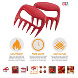 The Original Bear Paws Meat Shredders, Red