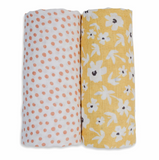 Wildflowers & Dots Cotton Muslin Swaddles