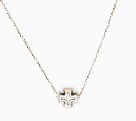 Faith Petite Silver Cross Necklace