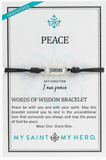 Words of Wisdom Peace Bracelet
