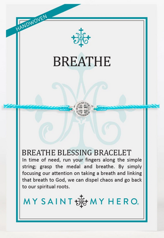 Breathe Blessing Turquoise with Silver Bracelet
