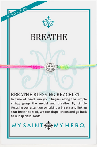 Breathe Blessing Rainbow with Silver Bracelet