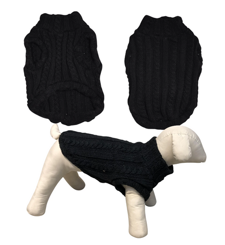 Black Turtleneck Dog Sweater