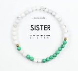 Sister Morse Code Bracelet