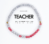 Teacher Morse Code Bracelet