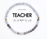 Teacher Morse Code Bracelet