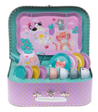 Cat 15-piece Tin Tea Set
