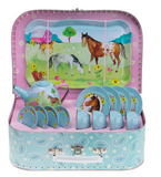 Horse 15-piece Tin Tea Set
