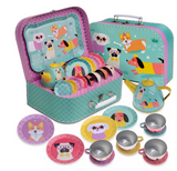Party Dog Pawty 15-piece Tin Tea Set