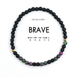 Brave Morse Code Bracelet