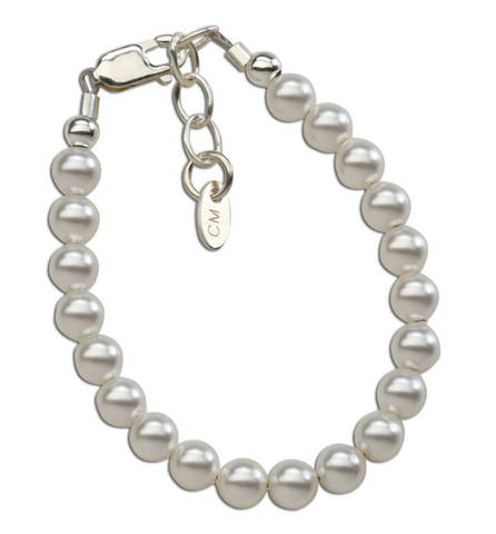 Serenity Sterling Silver Pearl Bracelet