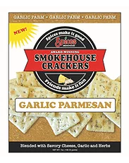 Garlic Parmesan Smokehouse Crackers