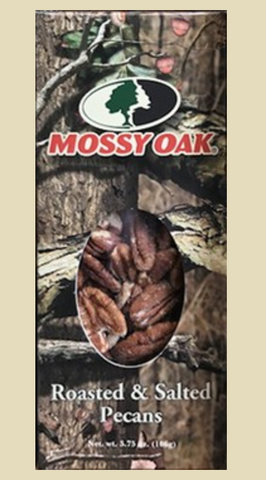 Mossy Oak Roasted & Salted Pecans, 3.75 oz. Box