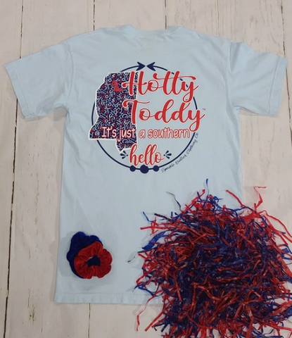 Ole Miss Hotty Toddy Southern Hello Short Sleeve