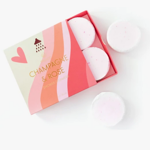 Champagne and Rose Shower Steamers