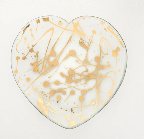 Jaxson Gold Heart Plate