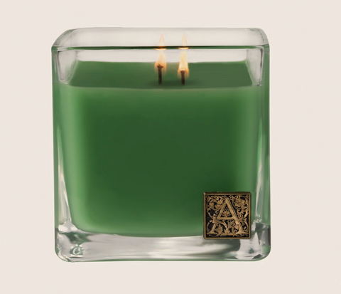 In The Garden Cube Glass Candle