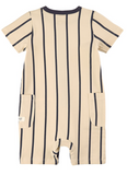 Striped Romper Cream