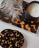 Tortoise Print Coasters