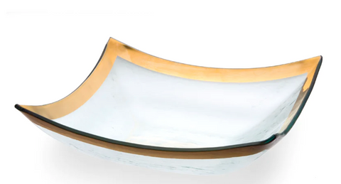 Four Point Glass Serving Bowl