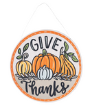 Give Thanks/ Merry Christmas Door Hanger