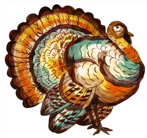 Die-Cut Thanksgiving Turkey Placemat