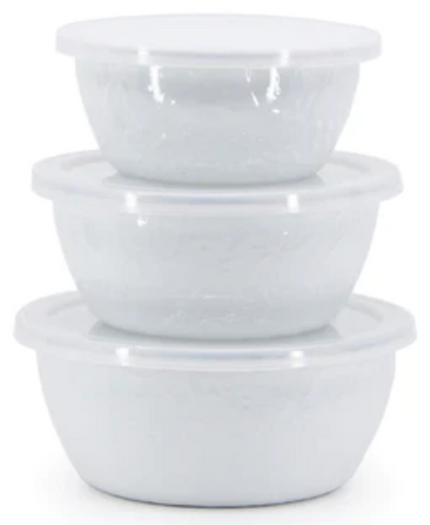 Solid White Nesting Bowls