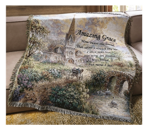 Amazing Grace Tapestry Throw
