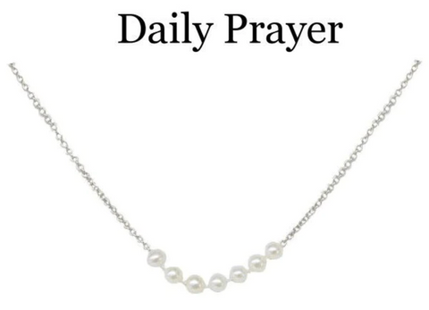 Daily Prayer Necklace- Silver