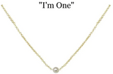 Birthday Pearl Necklace- Gold
