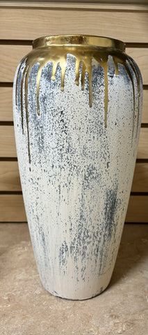 Blue, White, & Gold Vase