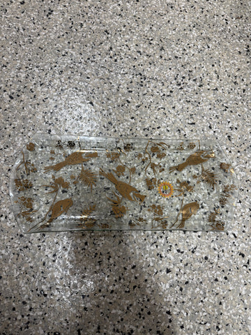 6 3/4 x 6 3/" rectangular tray birdsong